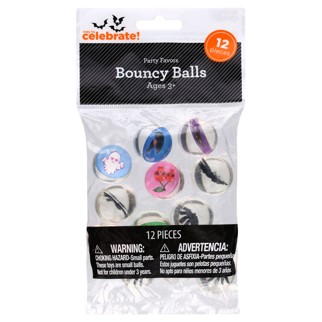 Bouncy Balls Party Favors, Multicolor, 12 Count, Halloween by Way To Celebrate
