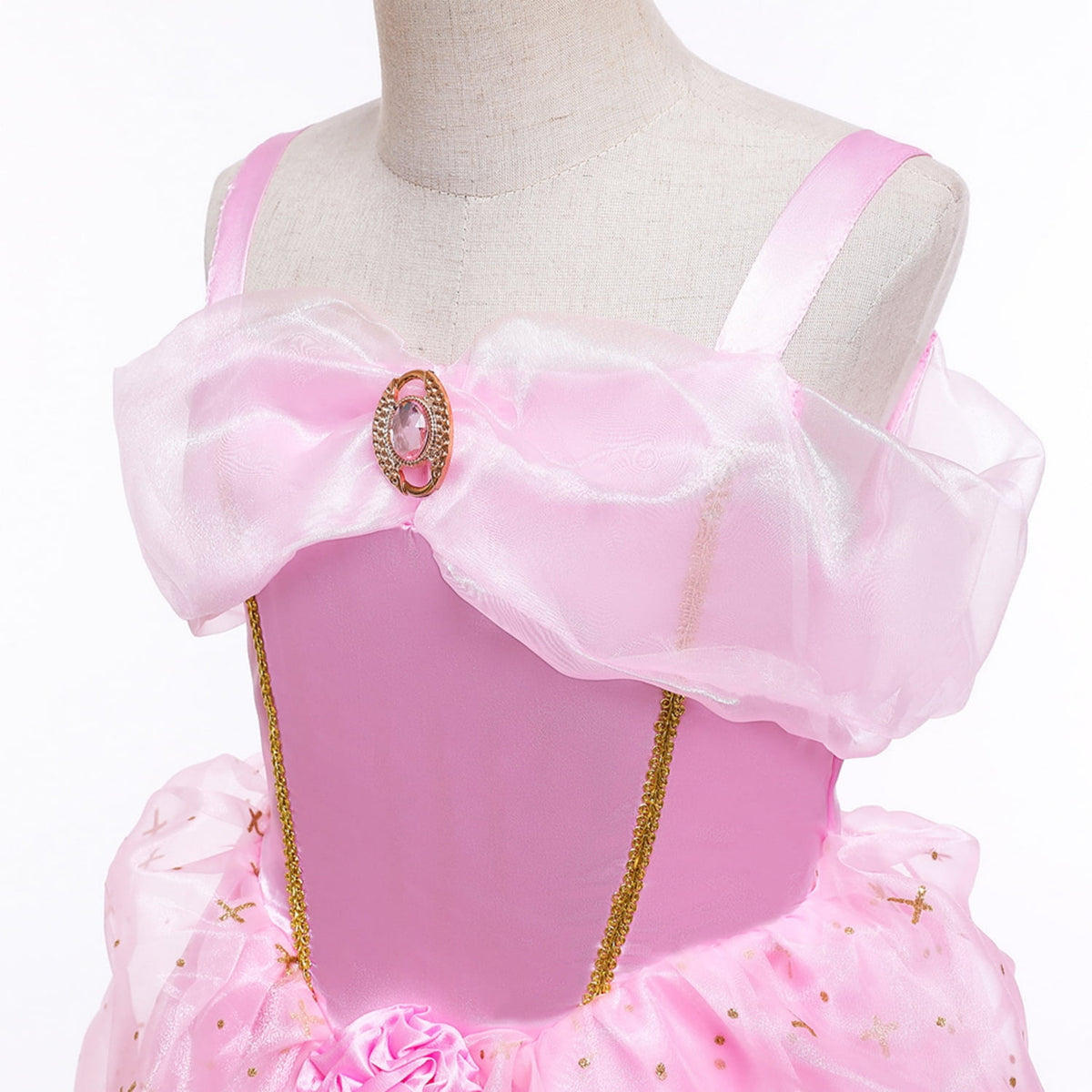 LOEL Girls Princess Dress Fairy Pink Dress Christmas Birthday Dress Up