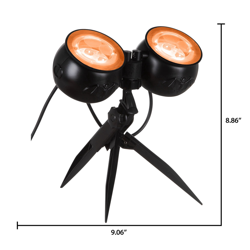 Halloween Lightshow Up Lights Tree Lights 8 LED Halloween Color Changing Red Green and Blue