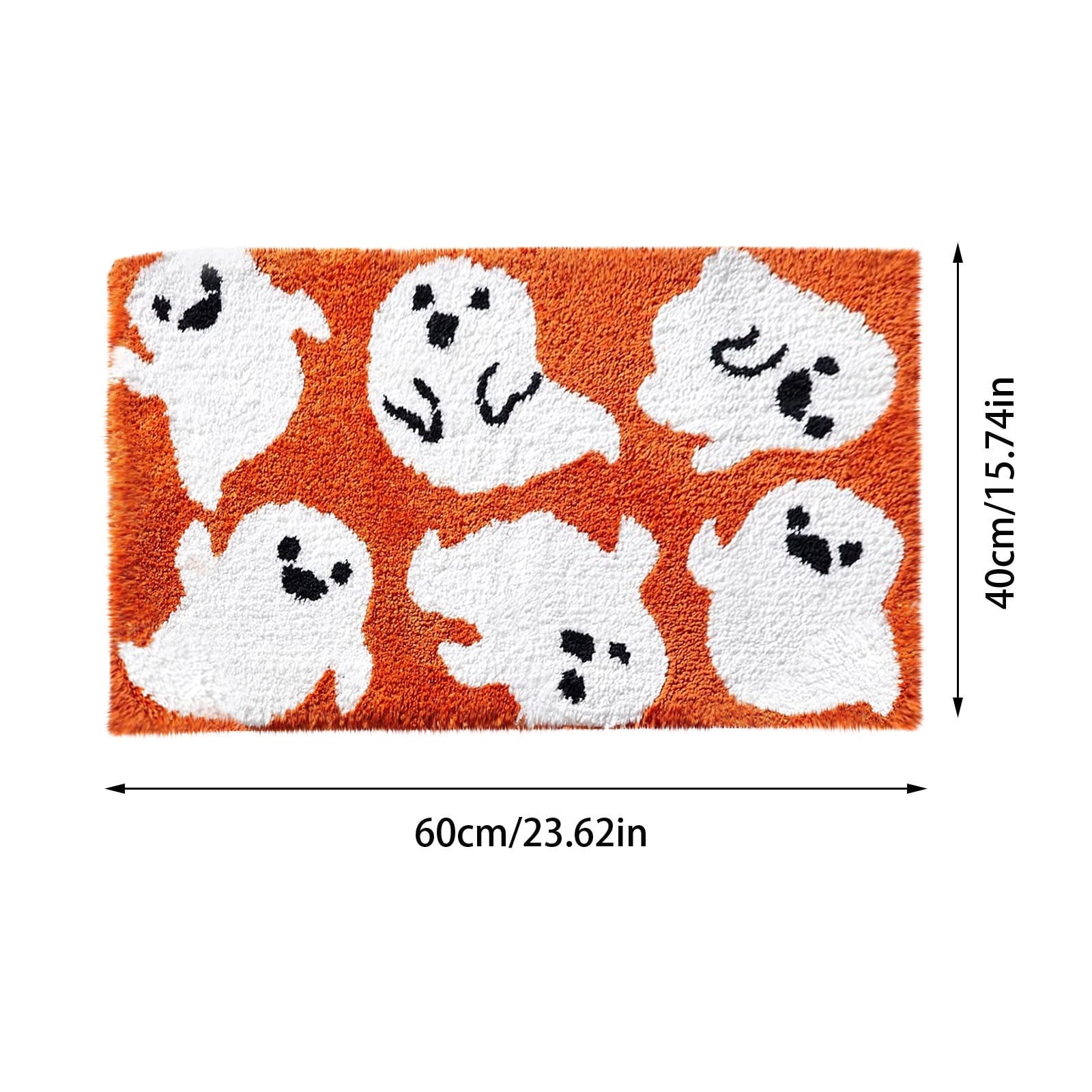 XGFHYJEH Halloween Decorations Non Slip Mat for Bedroom Living Room Bathroom, Halloween Indoor Decor, Halloween Scary Decoration Ornament for Home Room Party
