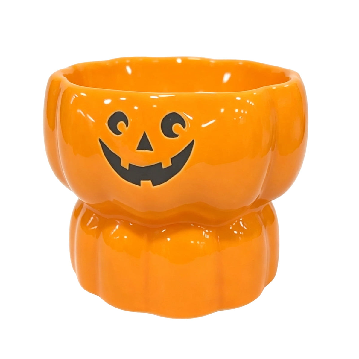 Diceymbol Halloween Pumpkin Snack Bowl Stand Collapsible Broomstick Candy Tray for Cupcakes & Desserts, Resin Serving Platter with Ceramic Pumpkin Bowls
