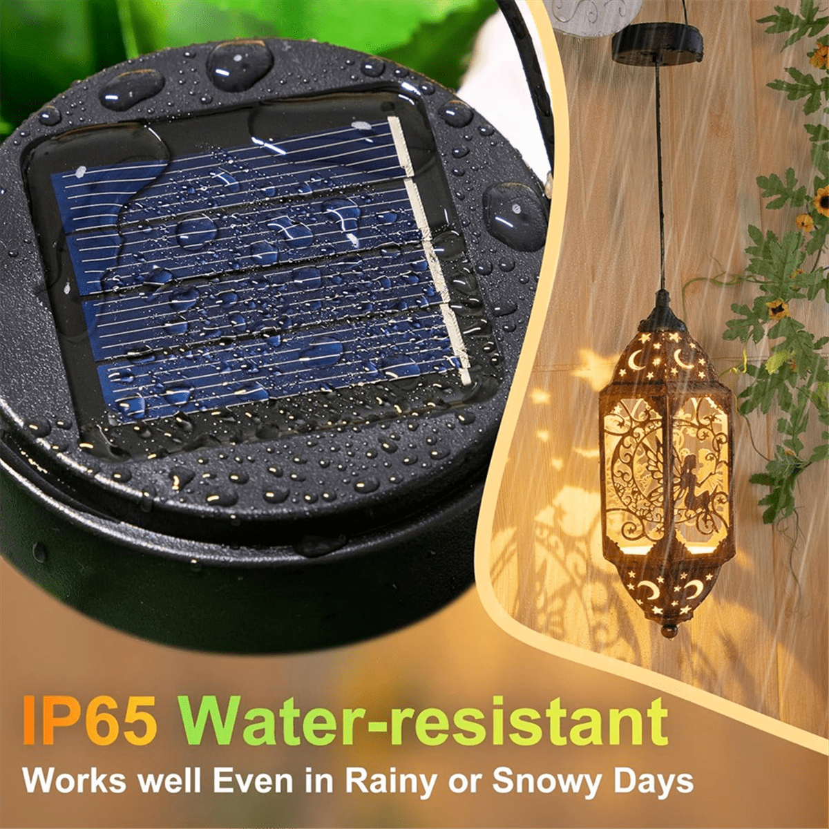 2Pack 600Mah Solar Lights Replacement Top for Outdoor Lantern Lights Waterproof for Garden, Yard,DIY Birthday Gifts,2Pack * 600Mah Solar Lights Replacement Top,Black