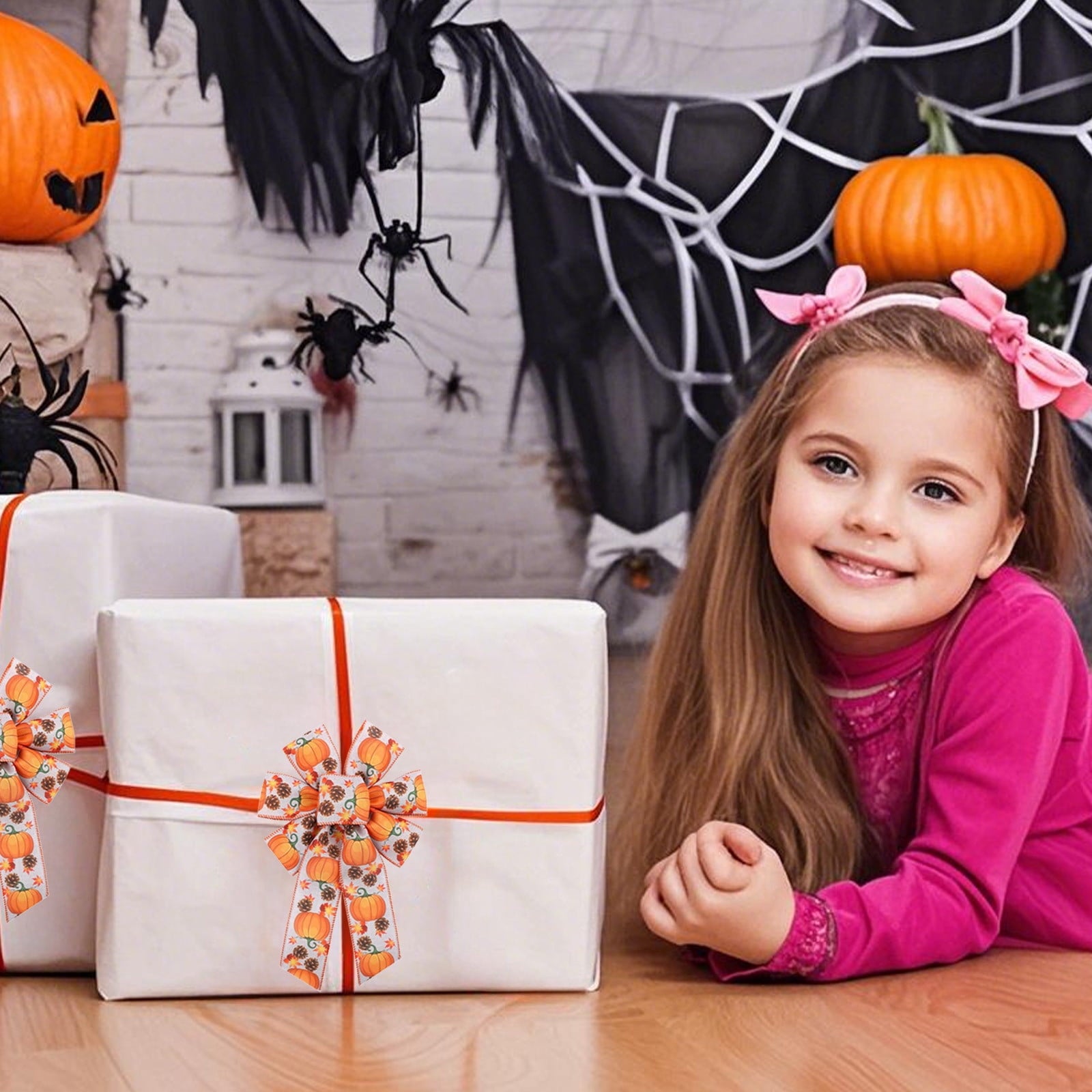 Black Halloween Mini LED Lantern Table Centerpiece 5.1 Inch for Indoor Decor, 2 Inch, 5 cm