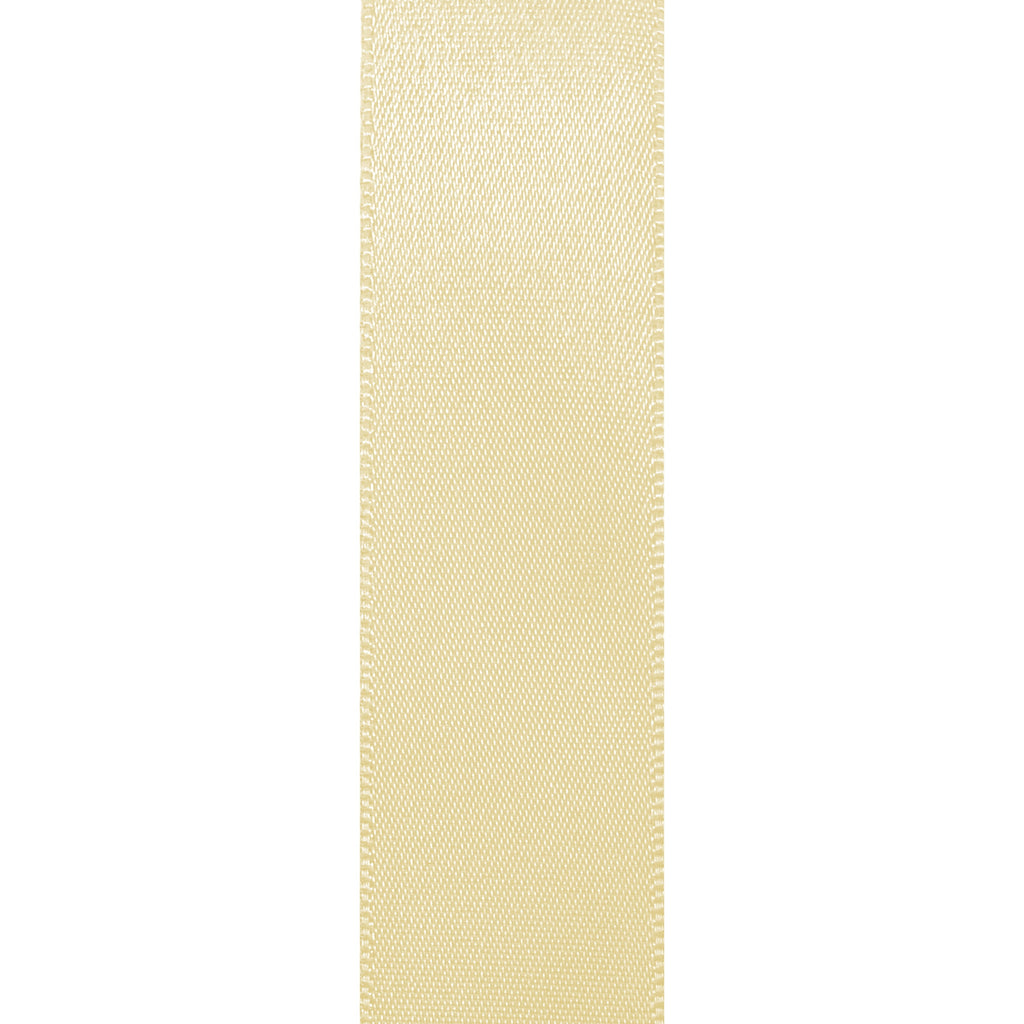 White Single Faced Satin Ribbon, 7/8" x 100 Yards by Gwen Studios