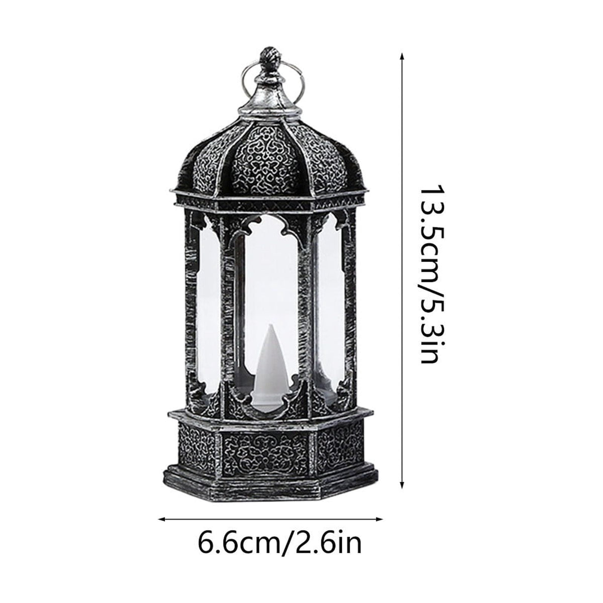 Djiypn Mini Lanterns 2Pack LED Small Lanterns Decorative Indoor Outdoor Hanging Lantern Decorative Candle Light Farmhouse Decor for Weddings Western Camping Party Halloween Christmas Decorations