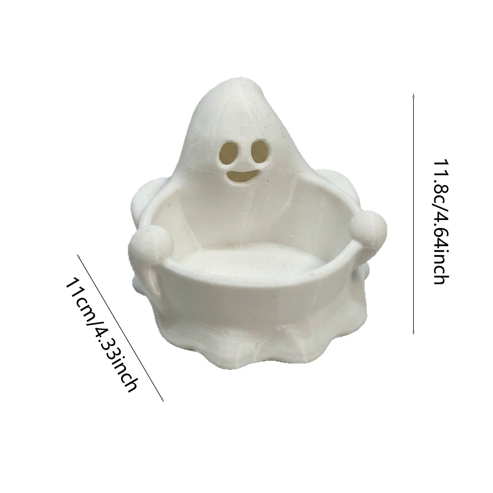 Diceymbol Halloween Pumpkin Snack Bowl Stand Collapsible Broomstick Candy Tray for Cupcakes & Desserts, Resin Serving Platter with Ceramic Pumpkin Bowls