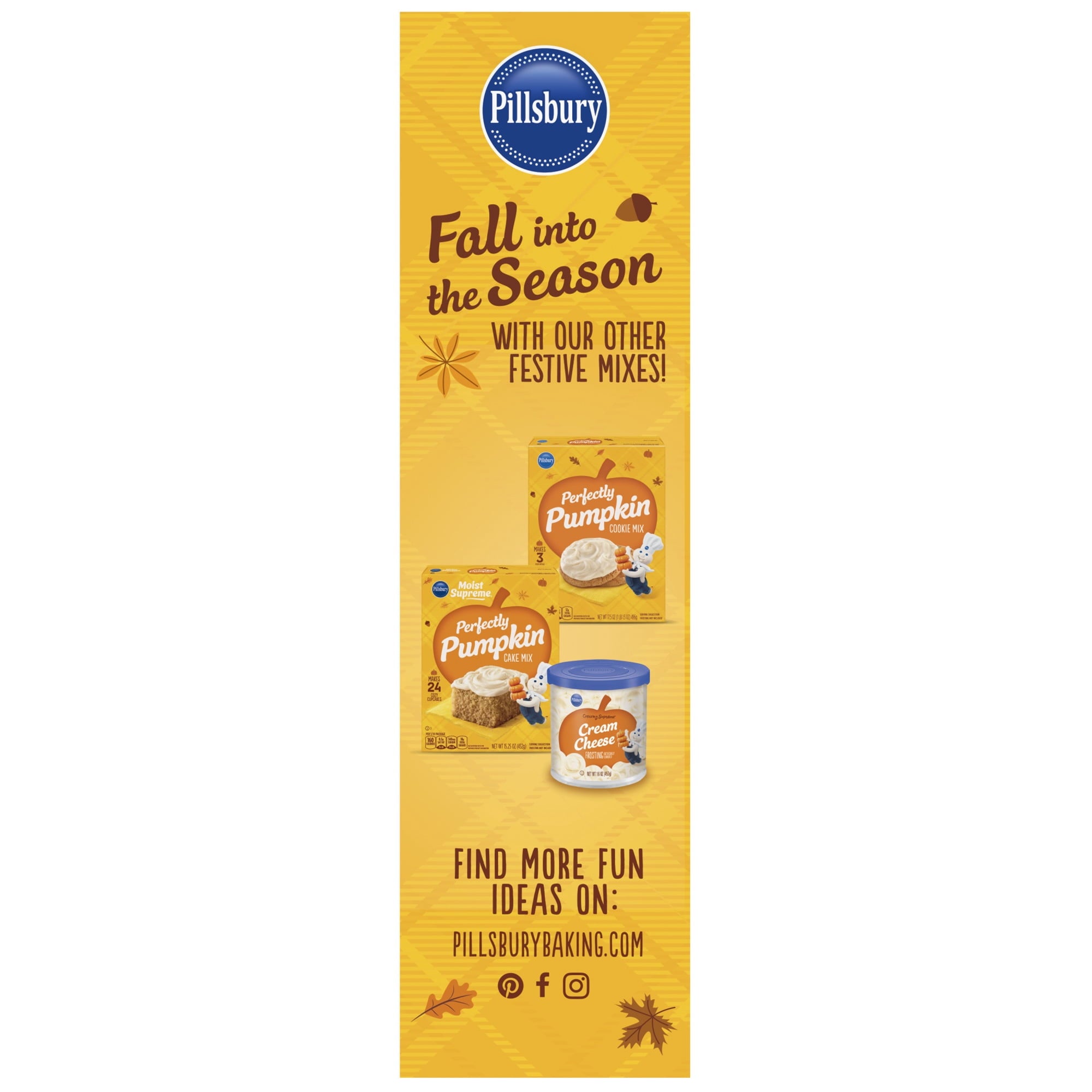 Pillsbury Stuffed Pumpkin Cupcake Mix, 21.25 oz