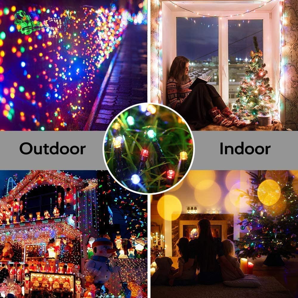 GooingTop Solar String Lights 52.3ft 160 LED Solar Tree Lights Outdoor Waterproof,Camping String Lights Yard Lights Christmas Lights with 8 Modes for Tree Wedding Holiday Party(Warm White)