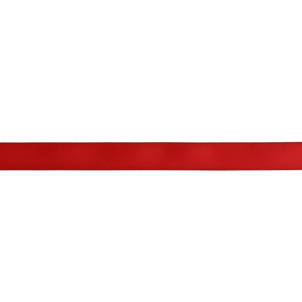Gwen Studios 5/8" Red Satin Ribbon, 7 Yards