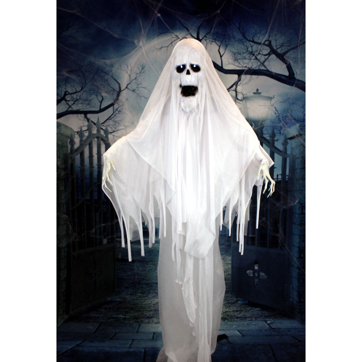 Haunted Hill Farm Animatronic Ghost Indoor/Covered Outdoor, 6-ft.
