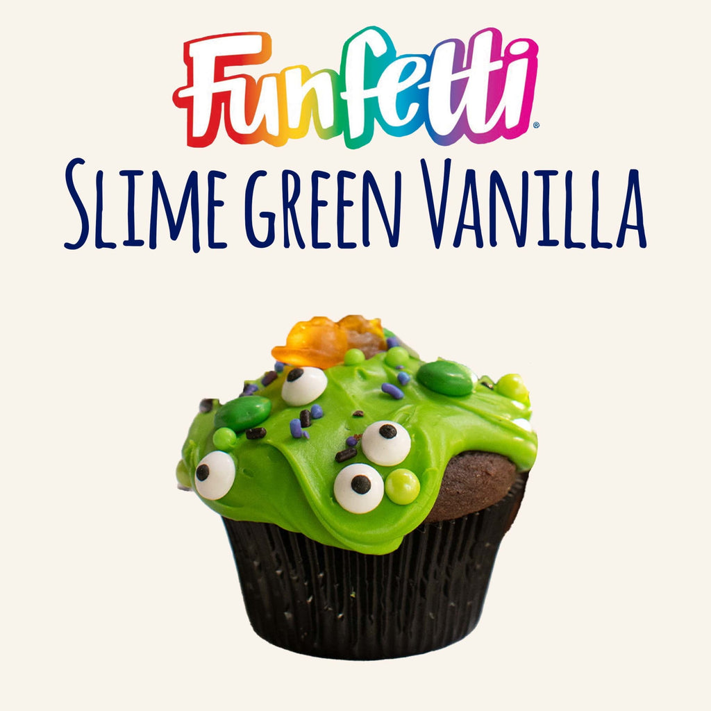 Pillsbury Funfetti Slime Green Vanilla Frosting, 15.6 Oz Tub