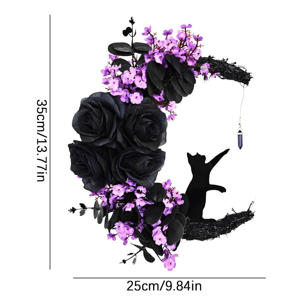 SDOTXA Halloween Wreaths for Front Door Multi Legged Witch Wreath Pendant Festival Party Decoration Props Witch Wreath Hanging Welcome Wreath Sign Halloween Decorations on Clearance