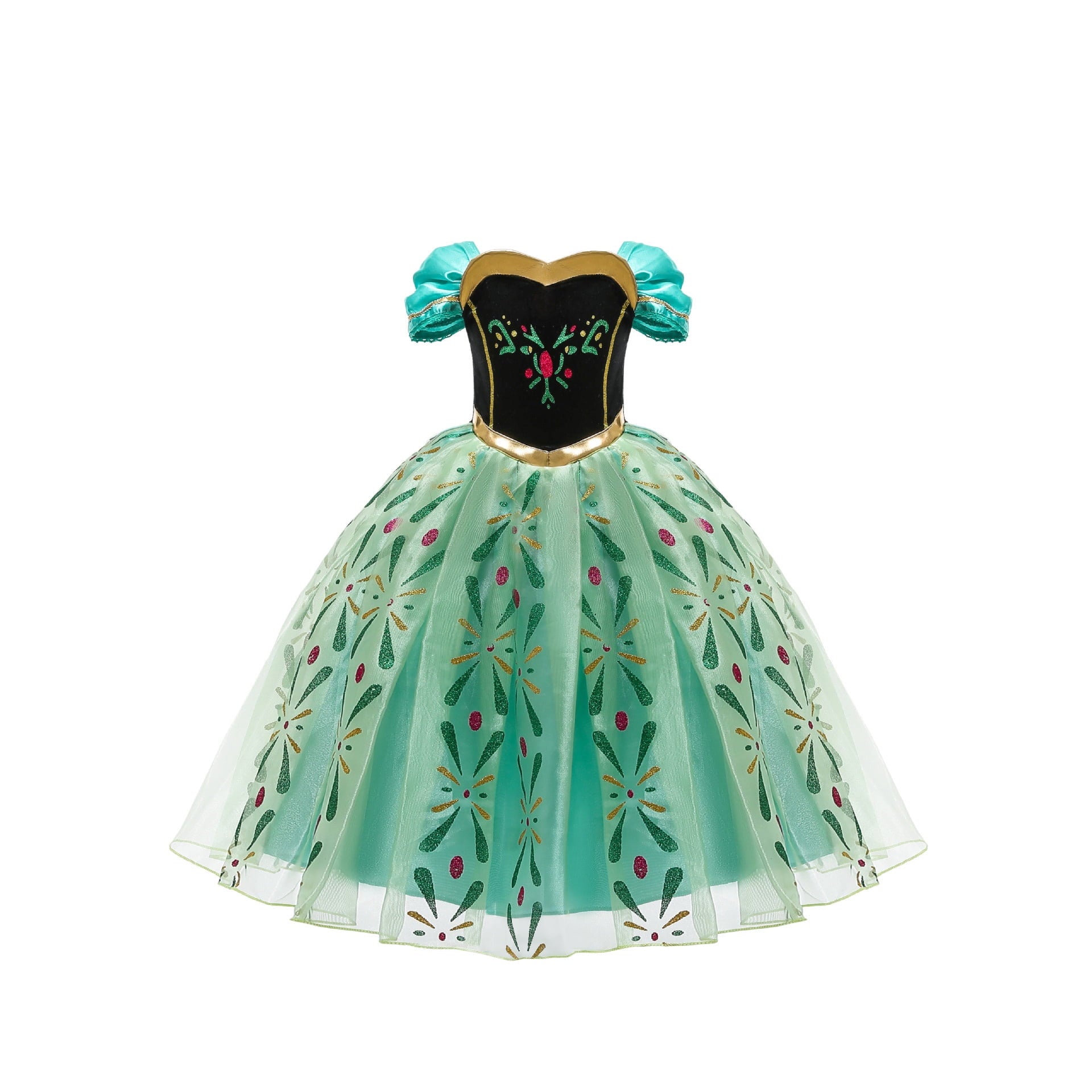 Anna Costume For Girls Anna Dress Princess Costume Christmas Birthday Party Cosplay 8-9Y(A60)
