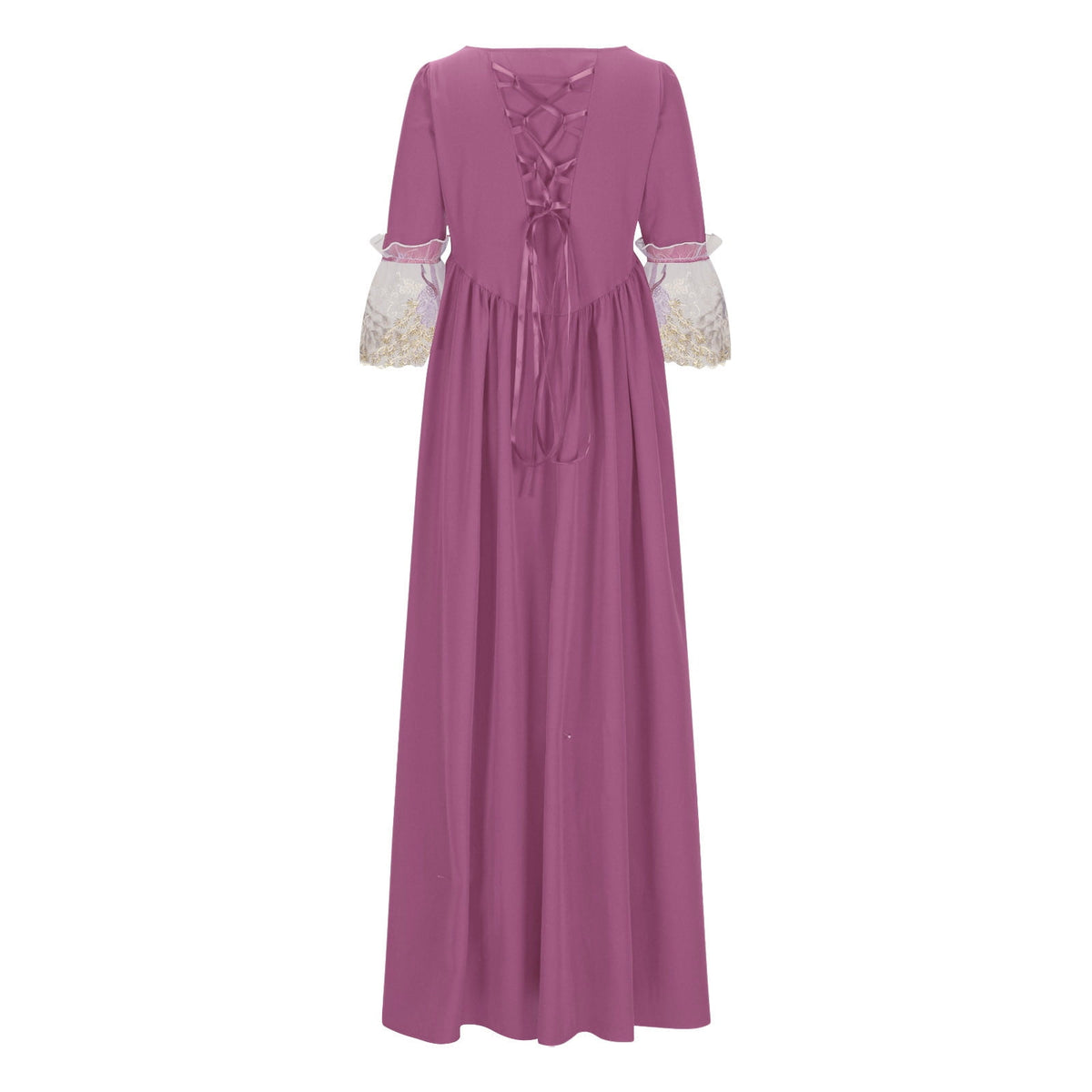 UPPADA Plus Size Victorian Dress for Women Lace Up Flare Sleeve Ball Gown with Corset Evening Party Maxi Gowns Vintage Cocktail Dress Wedding Dresses Early