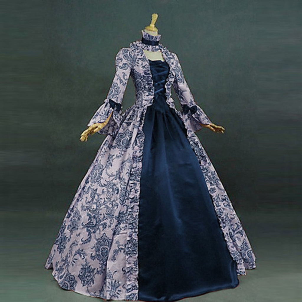 DDAPJ pyju Medieval Dress for Women Evening Masquerade Ball Gowns Vintage 1700S Victorian Renaissance Costume Green XXXXXL