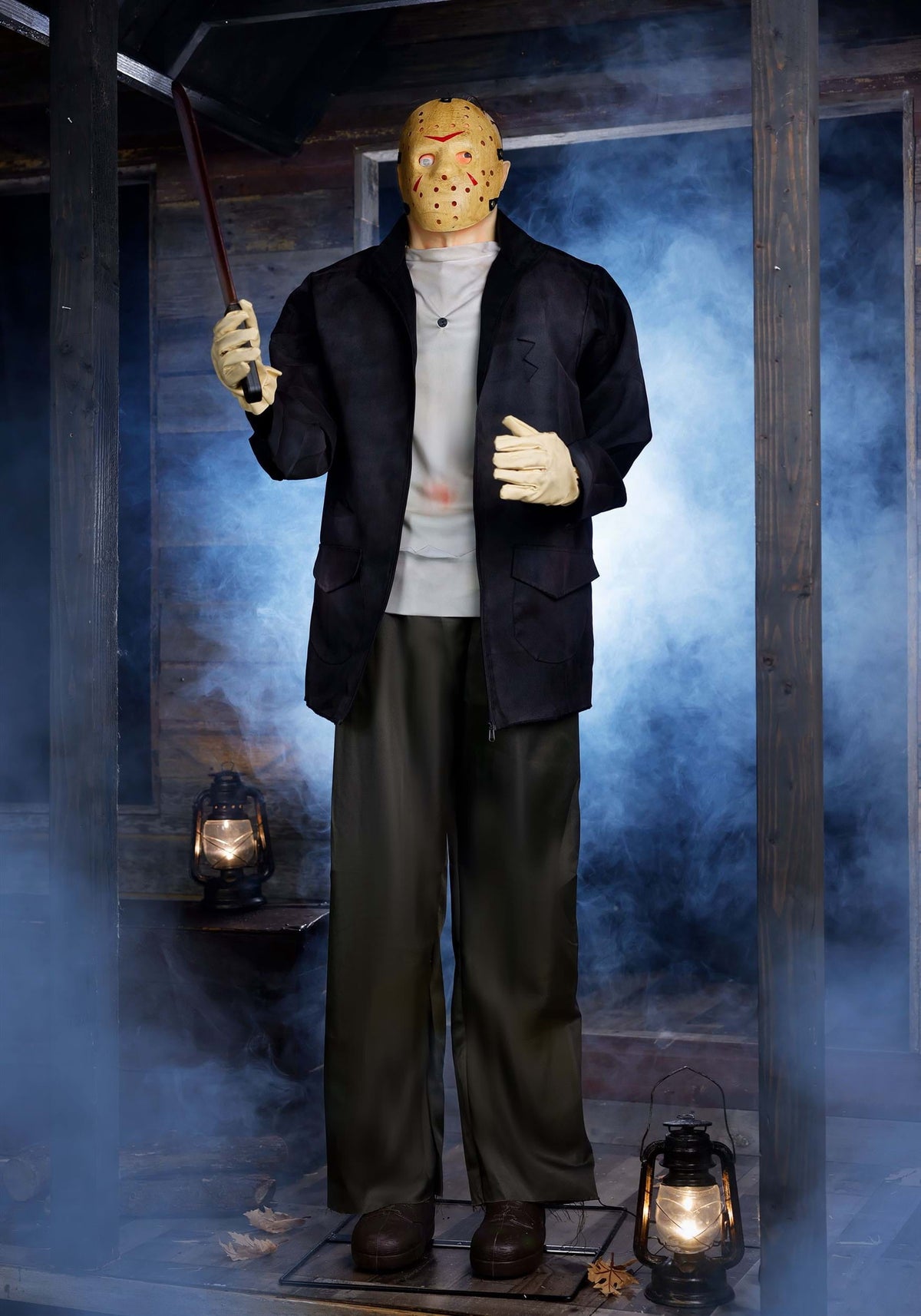 Gemmy SS222218G 6 ft. Lifesize Animated Jason Voorhe