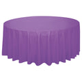 Way To Celebrate Purple Round Plastic Table Cover, 84 in, 1 Count