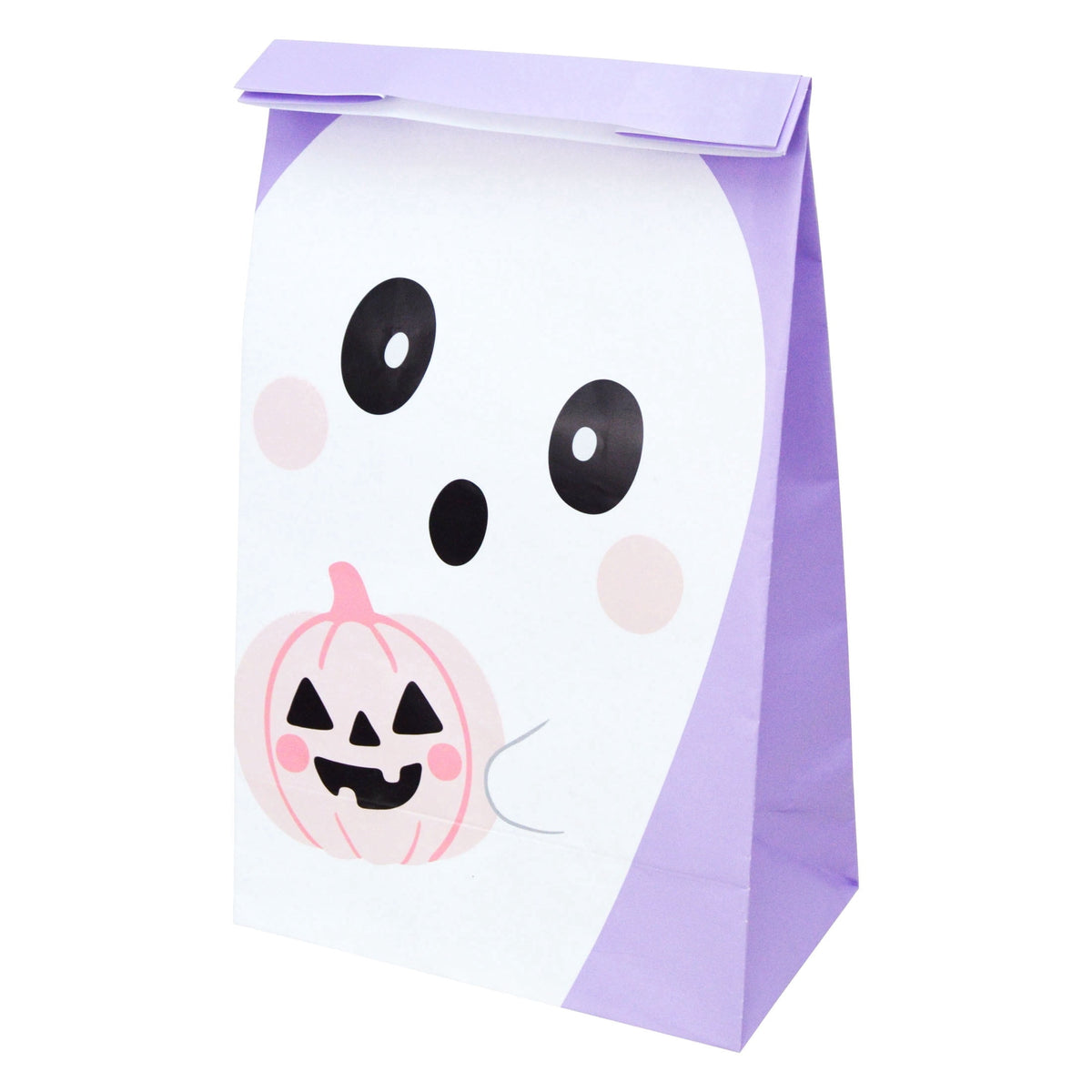 Ghost Paper Treat Bag, Multicolor, 6" x 10.5" x 3.5", Halloween by Way To Celebrate