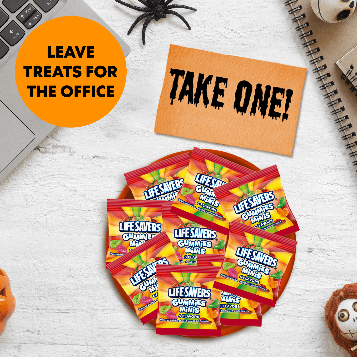 Life Savers Gummies Minis 5 Flavors Halloween Candy - 6 oz Bag