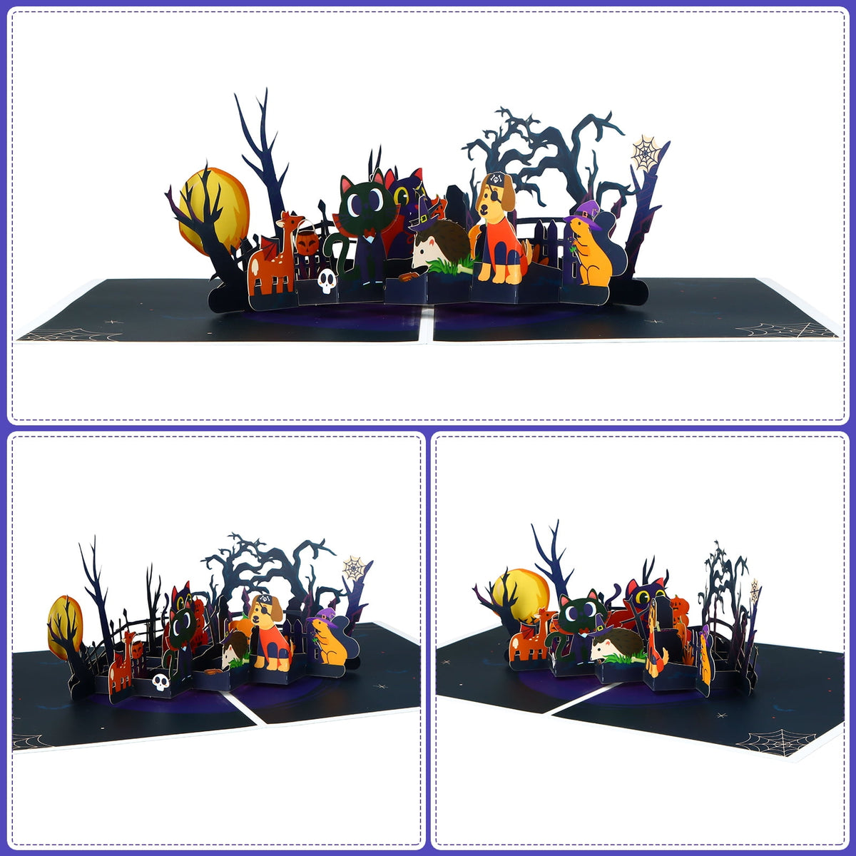 WaaHome Halloween Pop Up Card 3D Spooky Pumpkin Halloween Greeting Pop Up Cards Happy Halloween Cards with Envelope&Notecard Funny Halloween Gifts Card for Kids Adults Boyfriend Girlfriend Party Favor