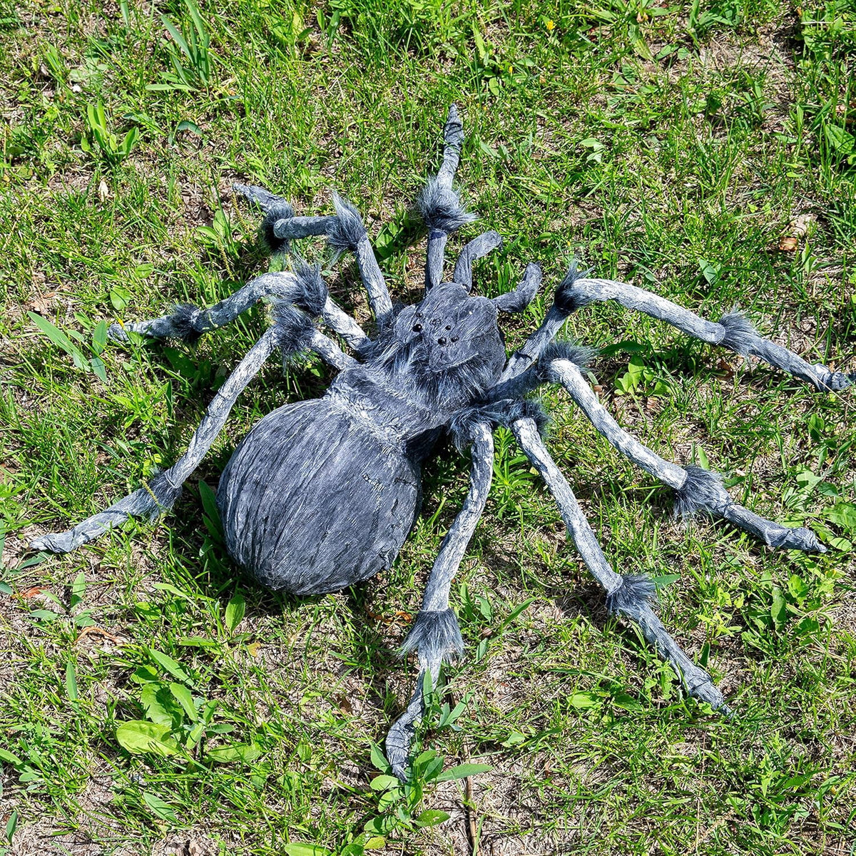 Joyfy 45inch Giant Spider Halloween Decorations,Scary Spider Halloween Outdoor Party Decorations Props Halloween Yard Decorations,Black