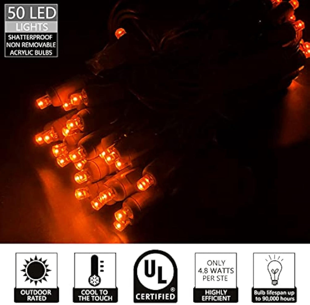 Wick's Outdoor Living LED 5MM Multi-Color Holiday Lights, 50 FT in length, 150 CT, and 6 different color options
