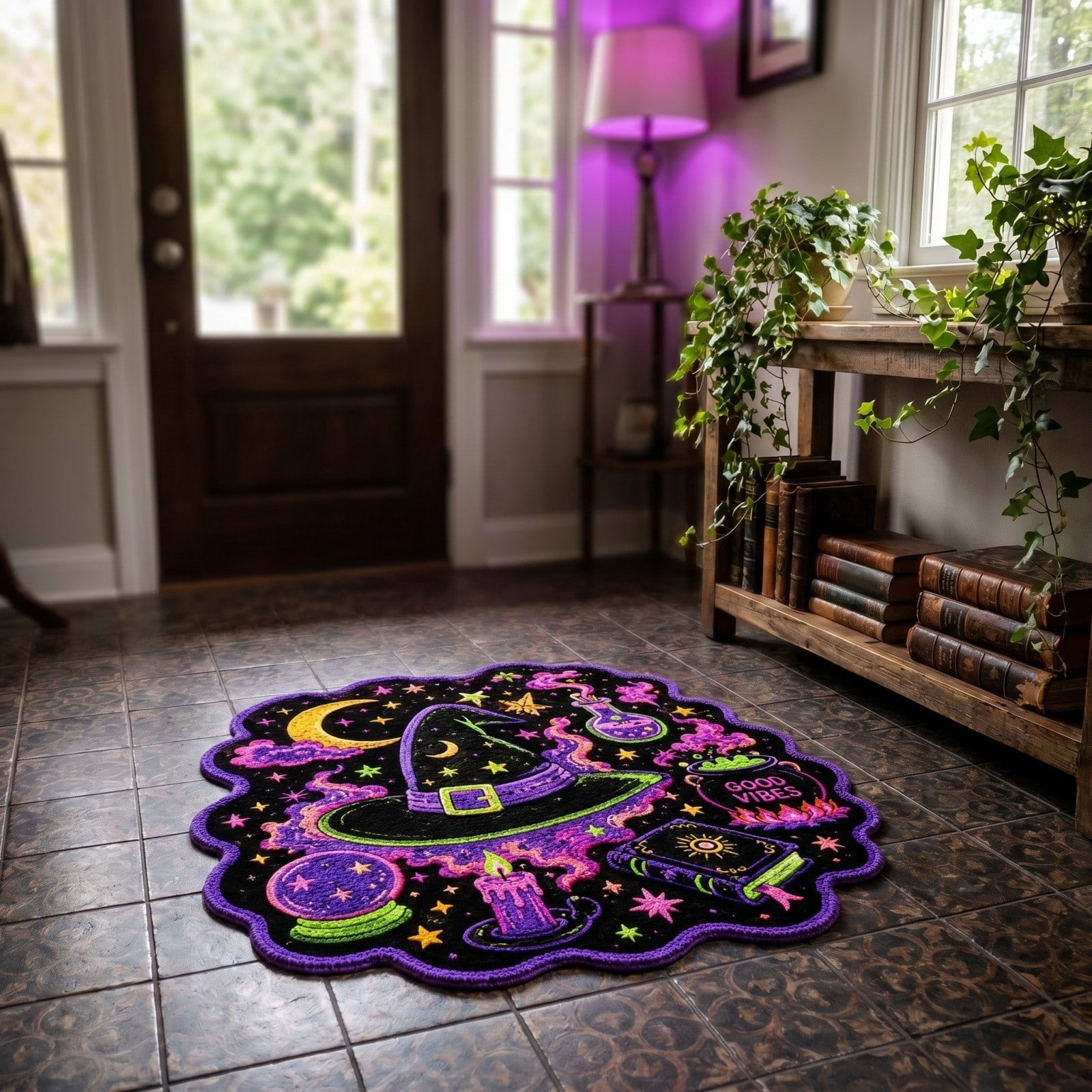 Halloween Rug 15.7"x23.6", Halloween Front Door Mat Outdoor Indoor Entryway Rug Welcome Floor Mat for Front Porch Patio Home Entrance Decor