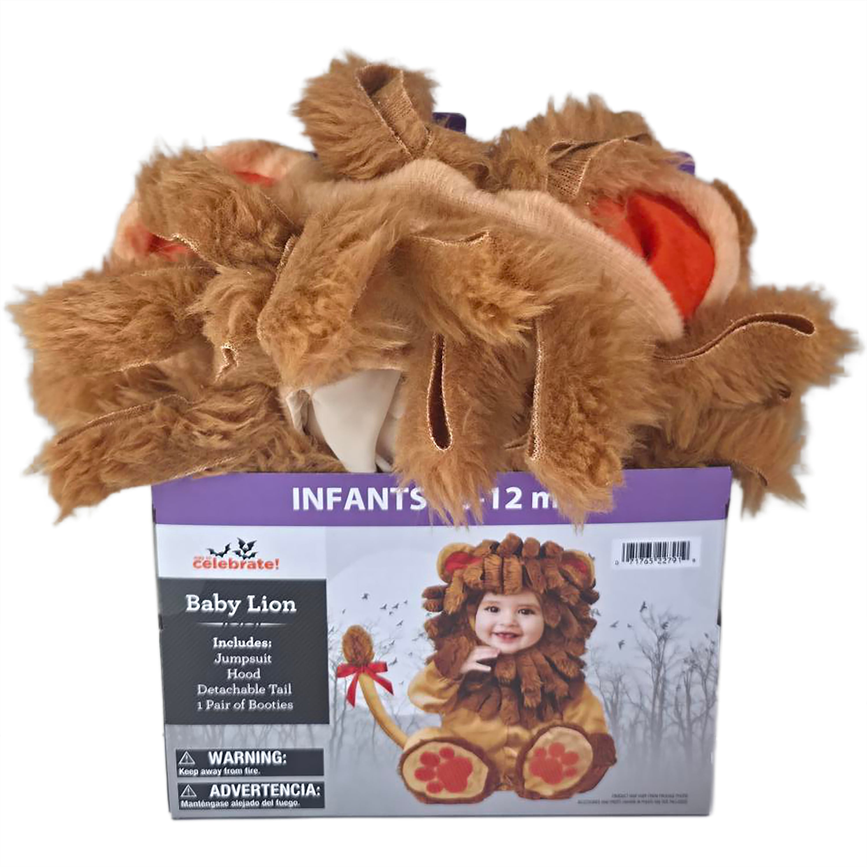 Baby Lion Halloween Costume for Infant, Size 12-18M, by Way to Celebrate