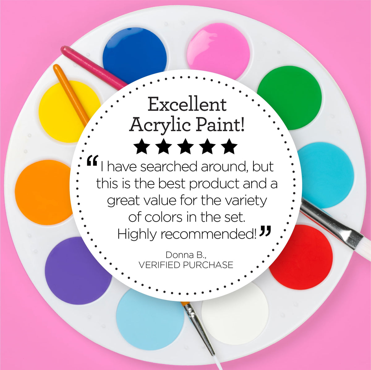 Apple Barrel Acrylic Craft Paint, Matte Finish, Snow White, 2 fl oz