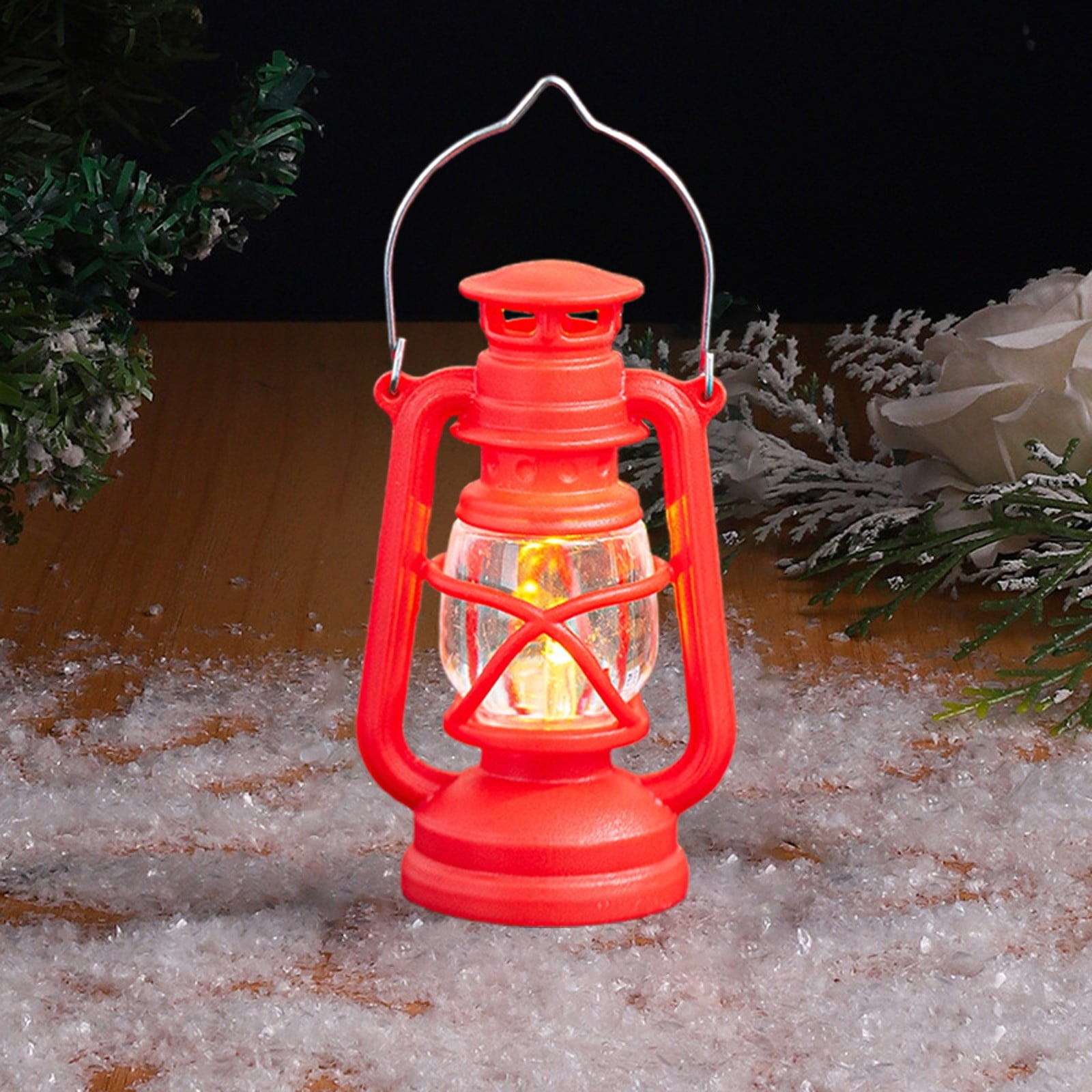 Djiypn Mini Lanterns 2Pack LED Small Lanterns Decorative Indoor Outdoor Hanging Lantern Decorative Candle Light Farmhouse Decor for Weddings Western Camping Party Halloween Christmas Decorations