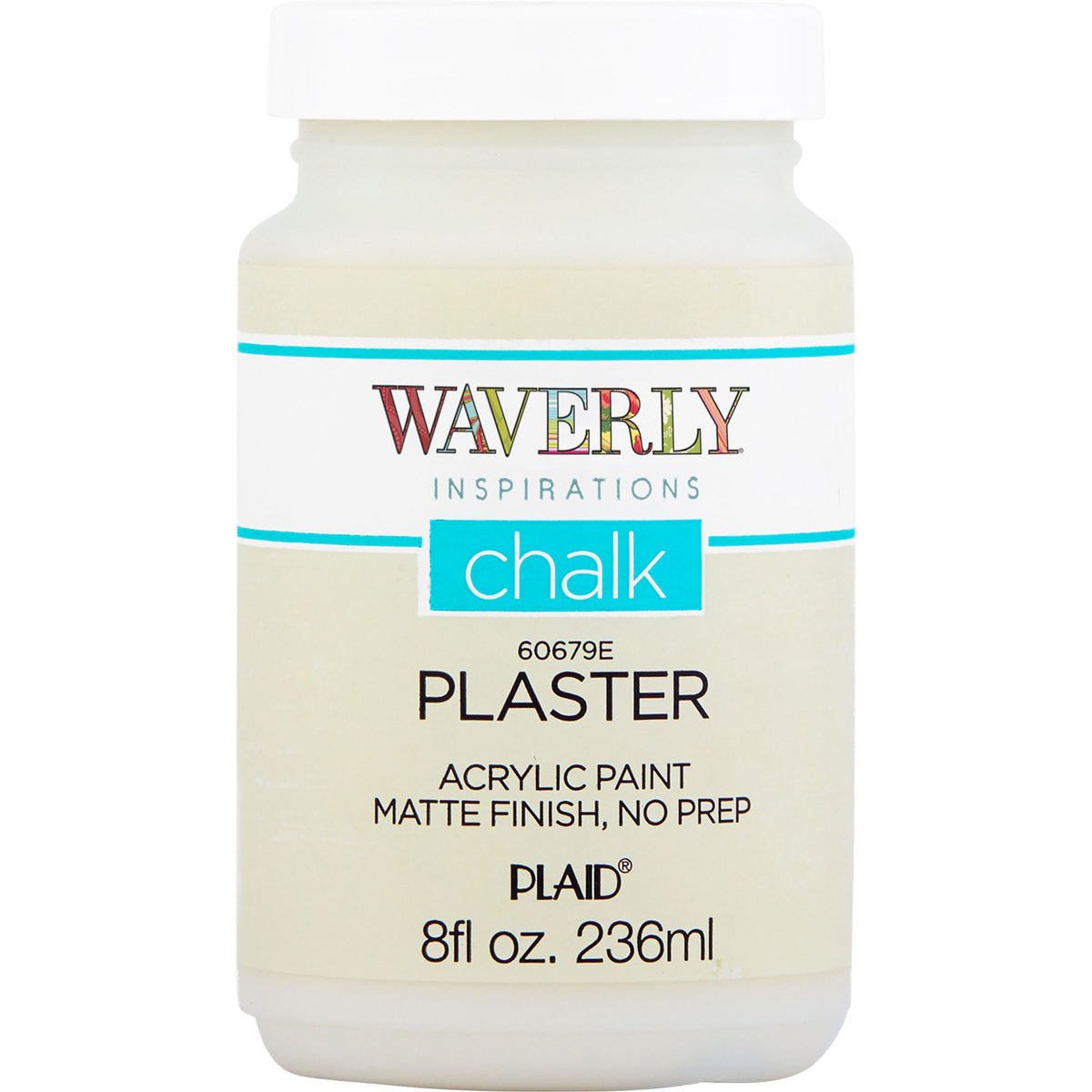 Waverly Inspirations Chalk Paint, Ultra Matte Finish, White, 8 fl oz