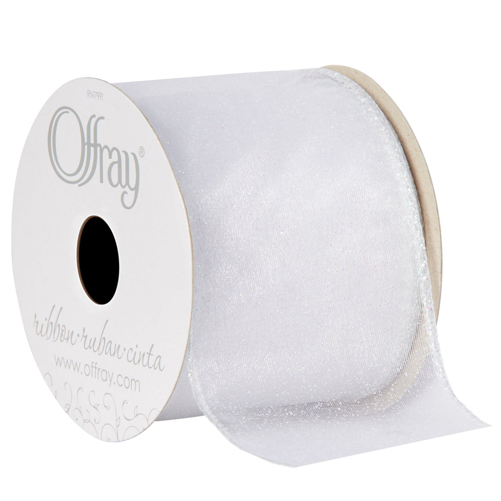 Offray 2.5" Wired Aqua Quest Ribbon, 1 Each
