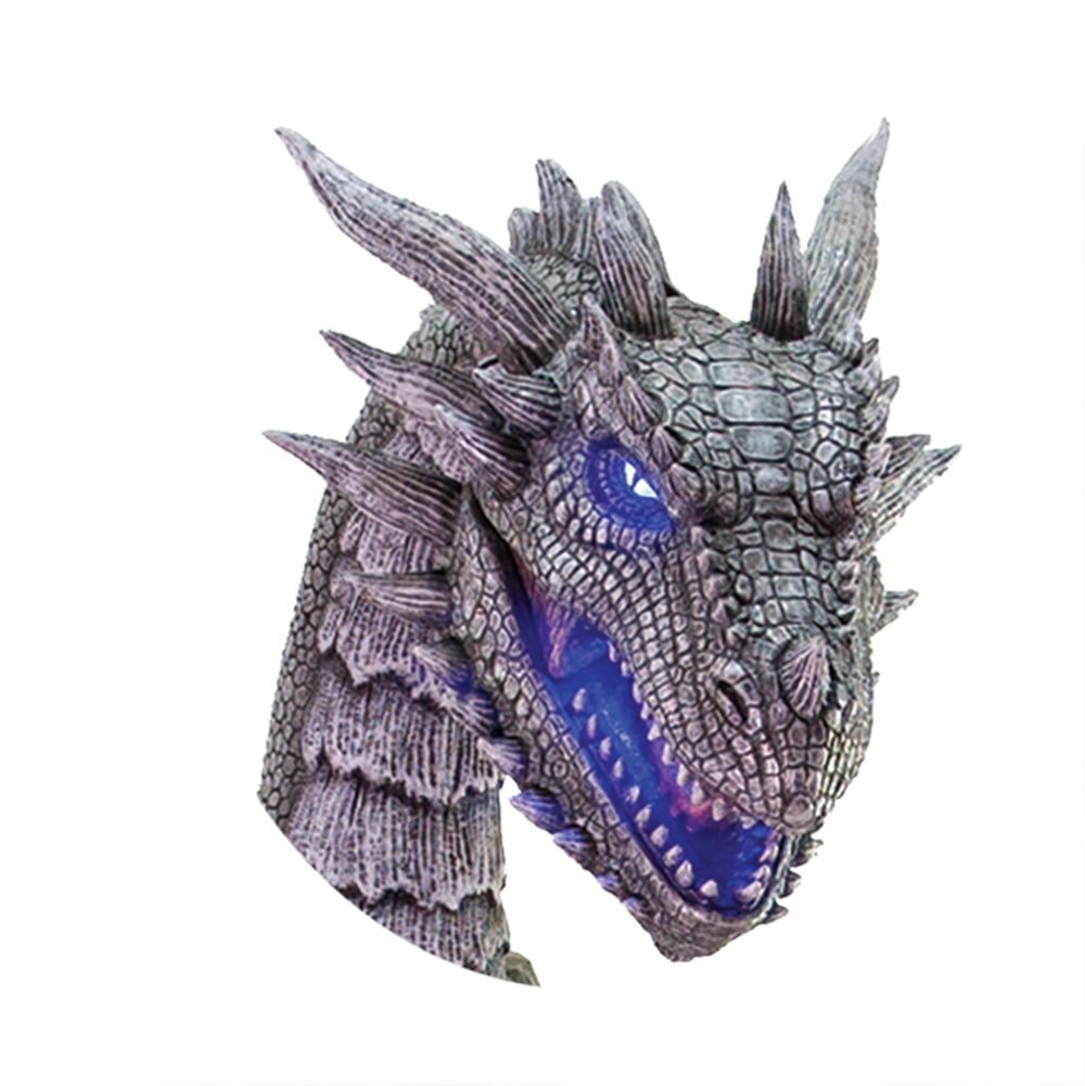 Seasonal Visions 7 ft. Animated Winter Dragon Halloween Decoration