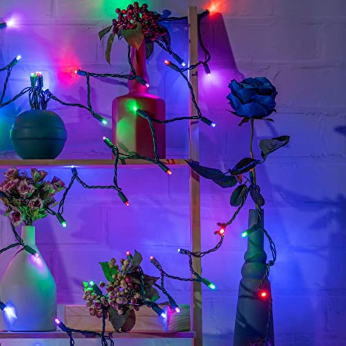 Wick's Outdoor Living LED 5MM Multi-Color Holiday Lights, 50 FT in length, 150 CT, and 6 different color options
