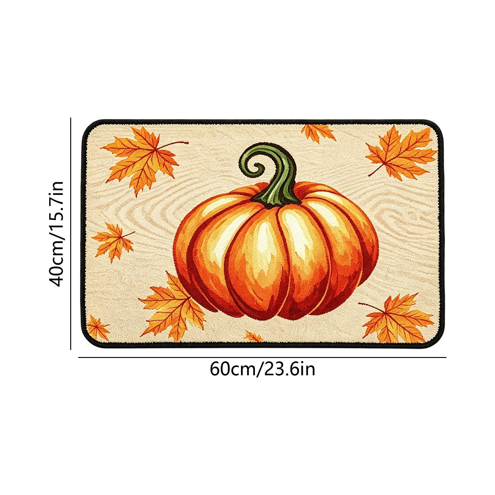 Autumn Door Mat for Entryway, 16x24 Inch, Fall-Themed Floor Doormat for Home Decor, Non-Slip Rug Mat for Living Room, Kitchen, Bedroom, Gifts for Fall Lovers (E)