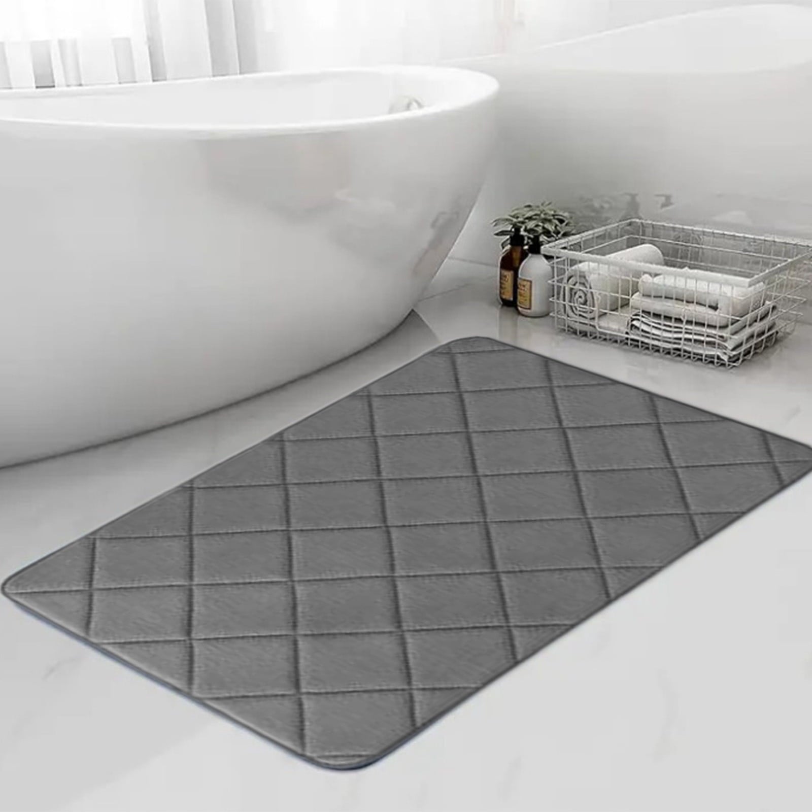 YZEGDCH Bathroom Rugs Yellow Extra Soft Rugs Absorbent Quick Dry Machine Washable