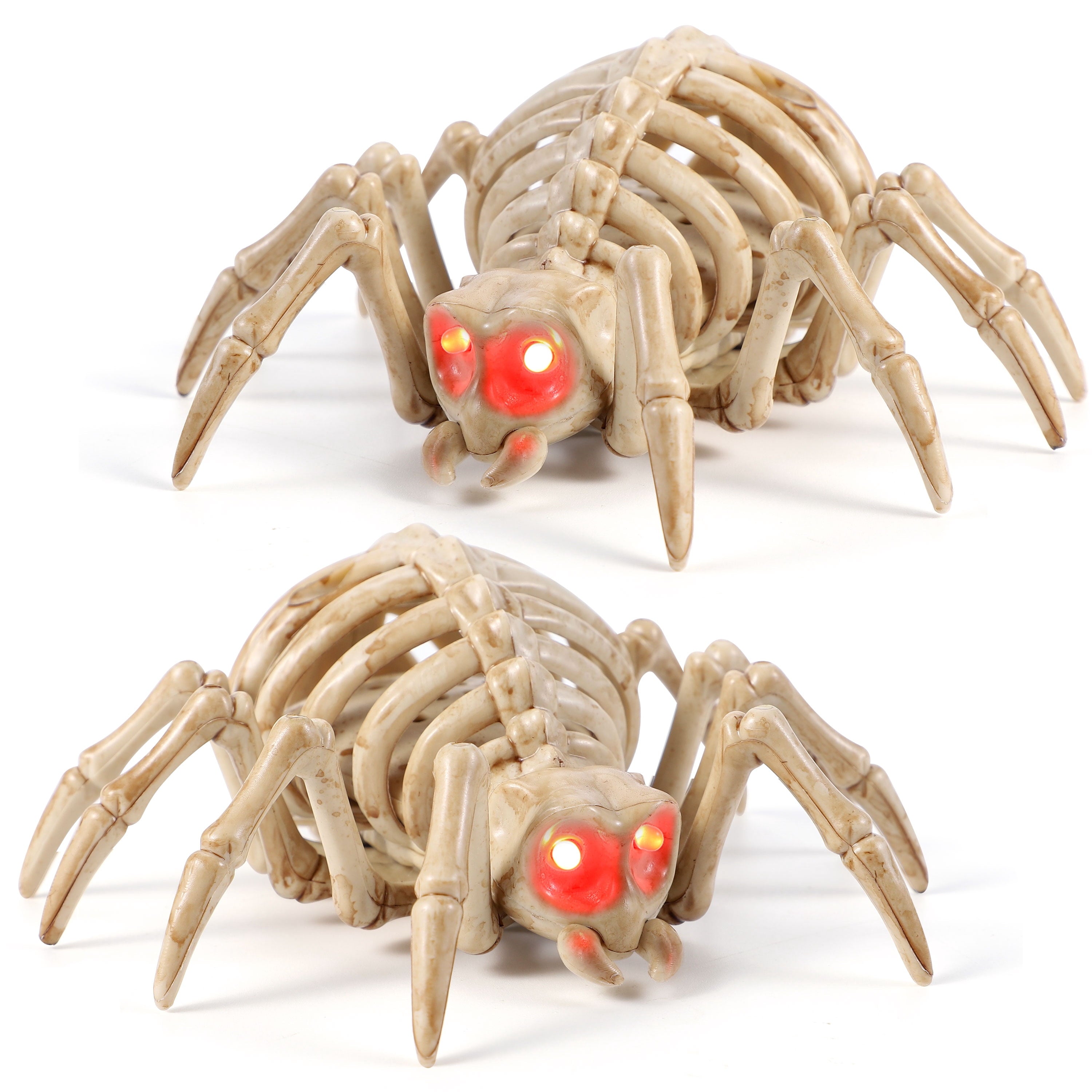 Joyfy 2 Pcs Duck Skeleton Halloween Decoration,4.5 Inch Posable Plastic Animals Halloween Skeleton for Indoor Outdoor Halloween Decorations,Haunted House Party Props