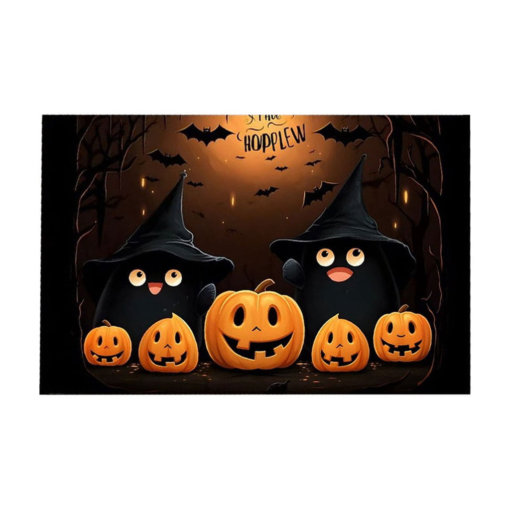 Vggrvlo Under5 Halloween Kitchen Rugs Mats for Floor Non Slip Extra Thick Chenille Door Mat Machine Washable Bath Mats Halloween Decorations