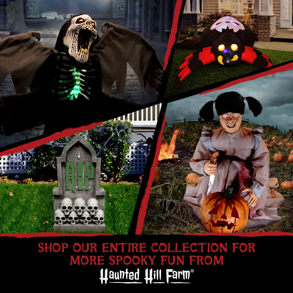 Haunted Hill Farm 5.75 ft Animatronic Witch Indoor/Covered Outdoor Halloween Decoration, HHWITCH-20FLSA
