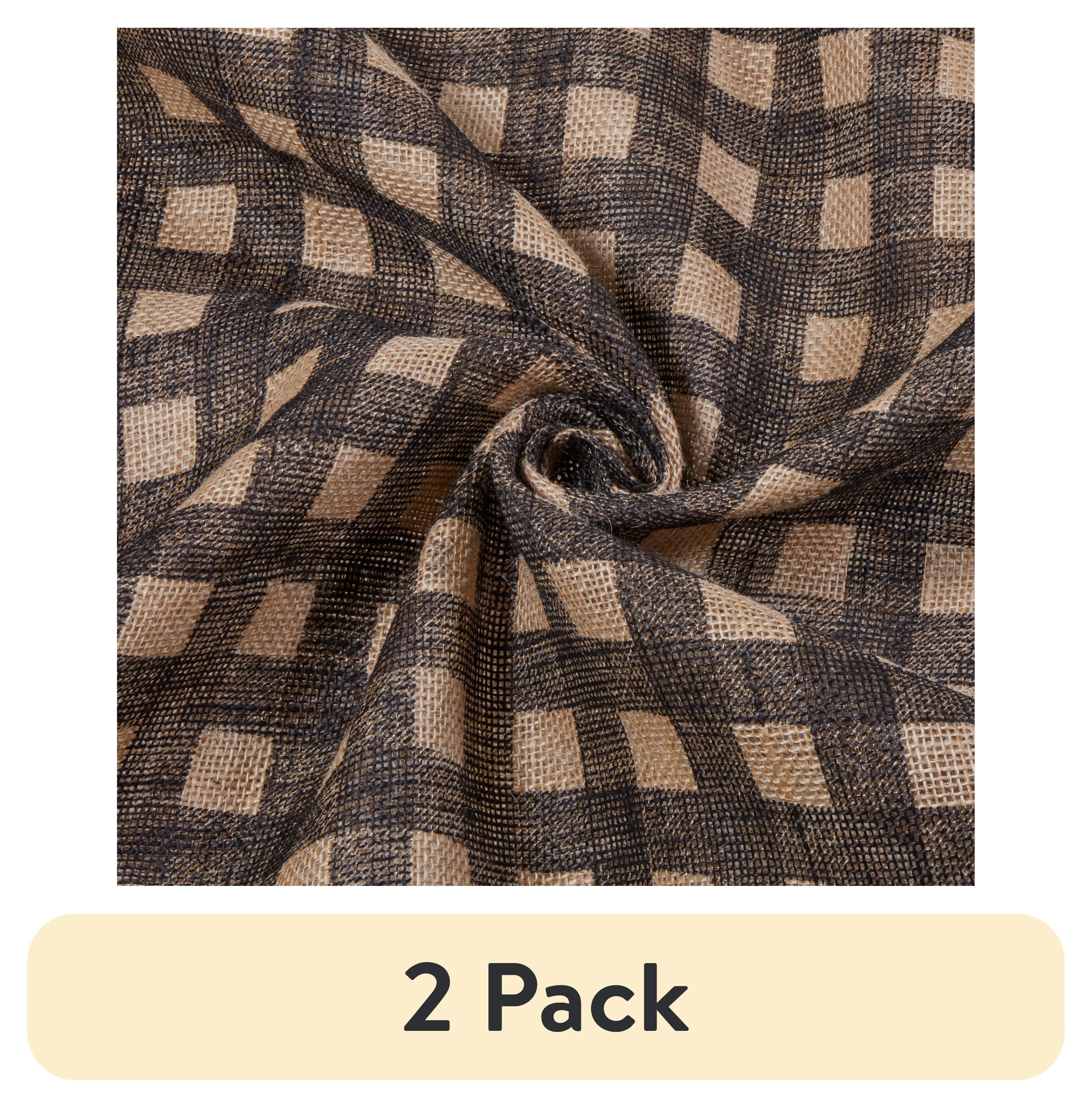 Allen Company Folded & Precut Jute Burlap Craft Fabric, 46"W x 2-Yards, Natural
