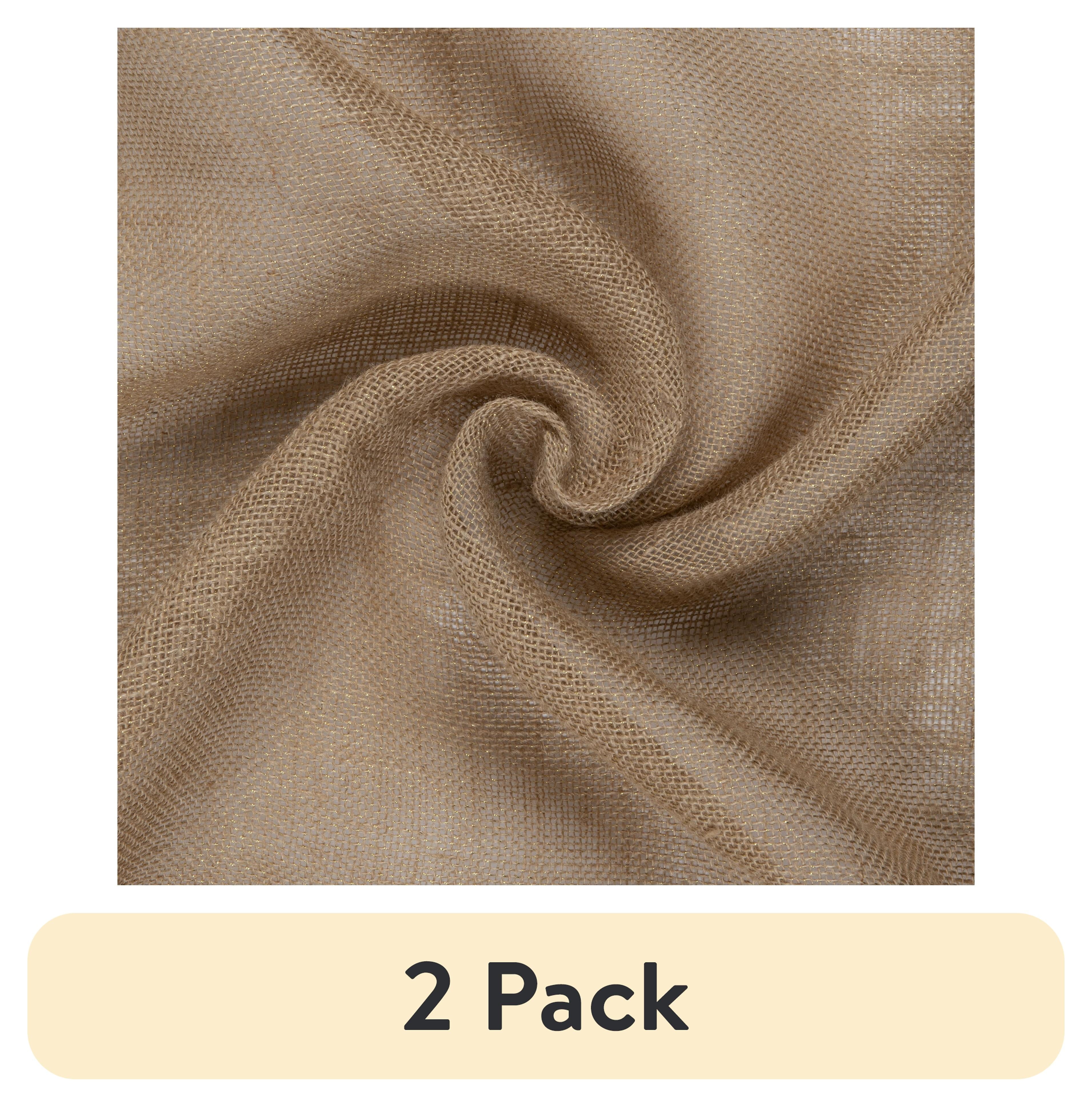 Allen Company Folded & Precut Jute Burlap Craft Fabric, 46"W x 2-Yards, Natural