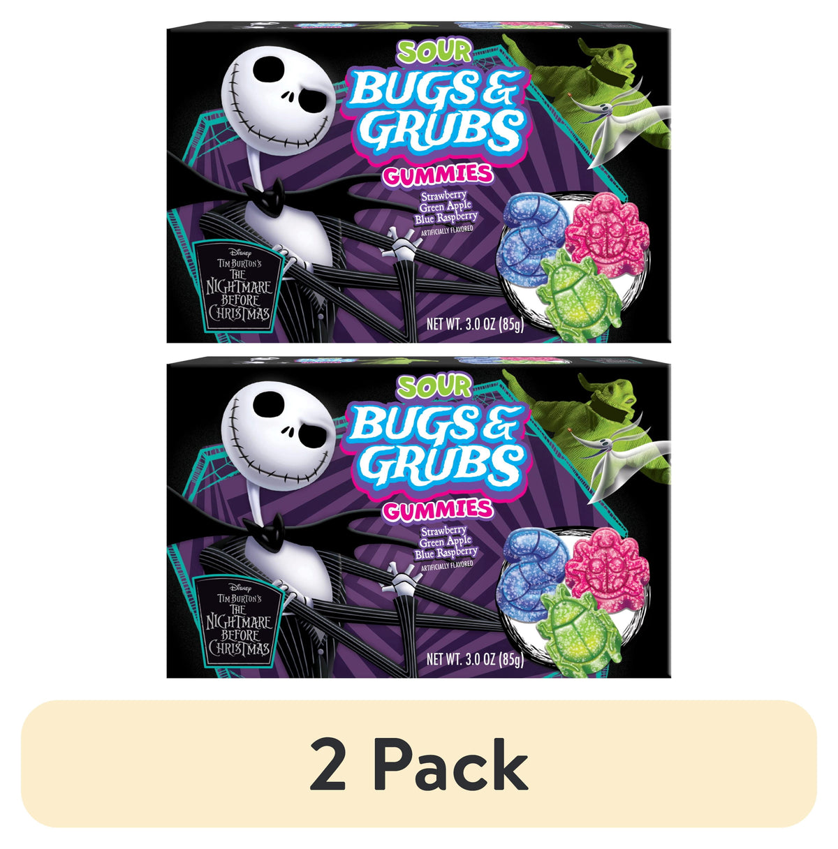 Flix Candy Halloween, NBC Bugs and Grubs Gummy Theater, Multiflavor, 3oz Box
