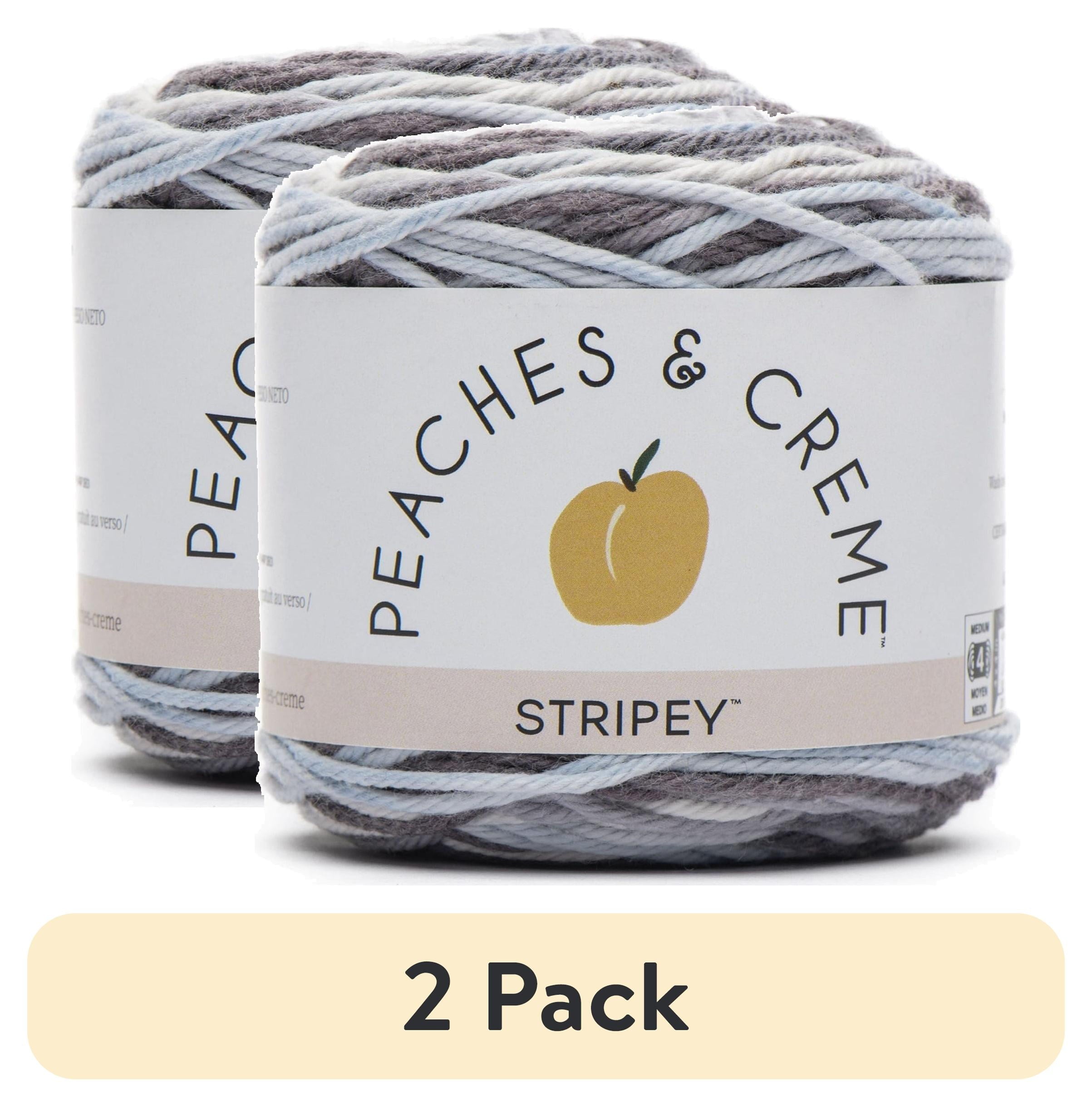 Peaches & Creme Ombre 4 Medium Cotton Yarn, Fleur De Lavandra 2oz/56.7g, 95 Yards