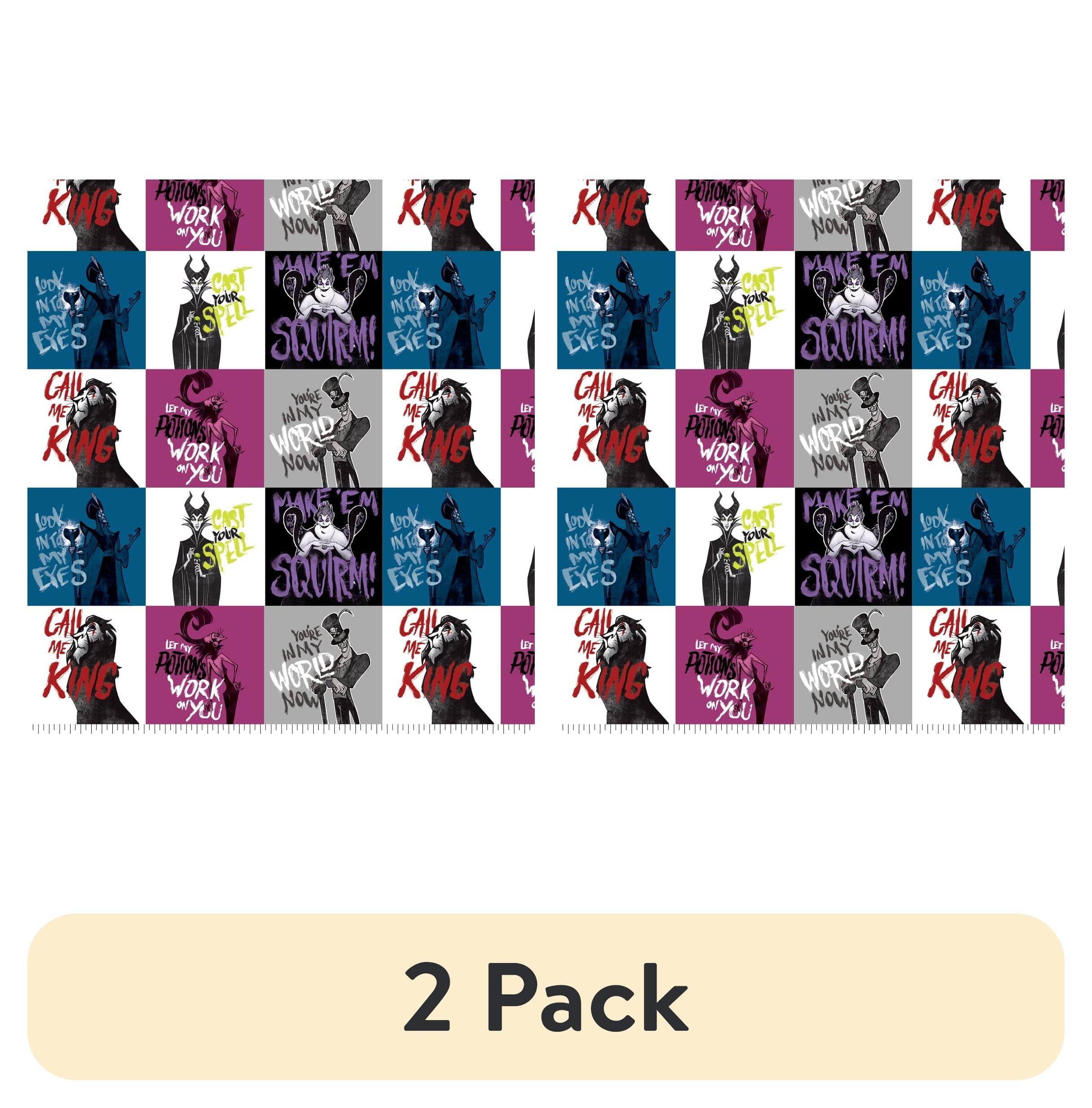 Springs Creative 18" x 21" Cotton Disney All Villains Precut Sewing & Craft Fabric, Multi-color