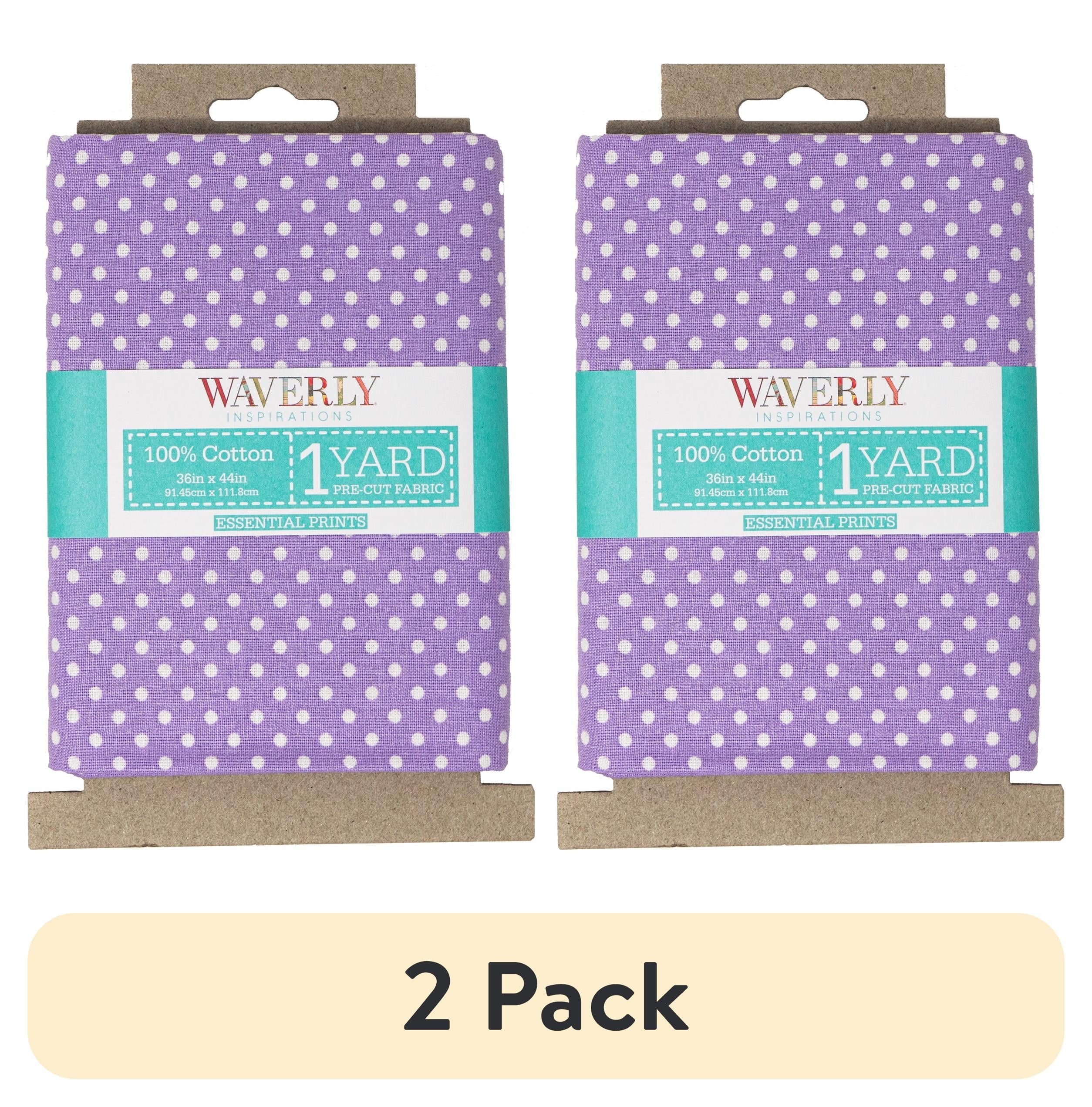 Waverly Inspirations 100% Cotton Prints Fabric, Dot Lilac, 1 Yard Precut, 44 in Wide
