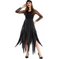 Halloween Witch Costume Women, Classic Retro Witch Costumes for Women Halloween Fancy Dress Witch Dress Black L