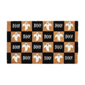 2026 Halloween Outdoor Decorations Halloween Ghost Doormat 50x80 Cm Black And Orange Checkered For Front Doors Porches And Holiday Decorations