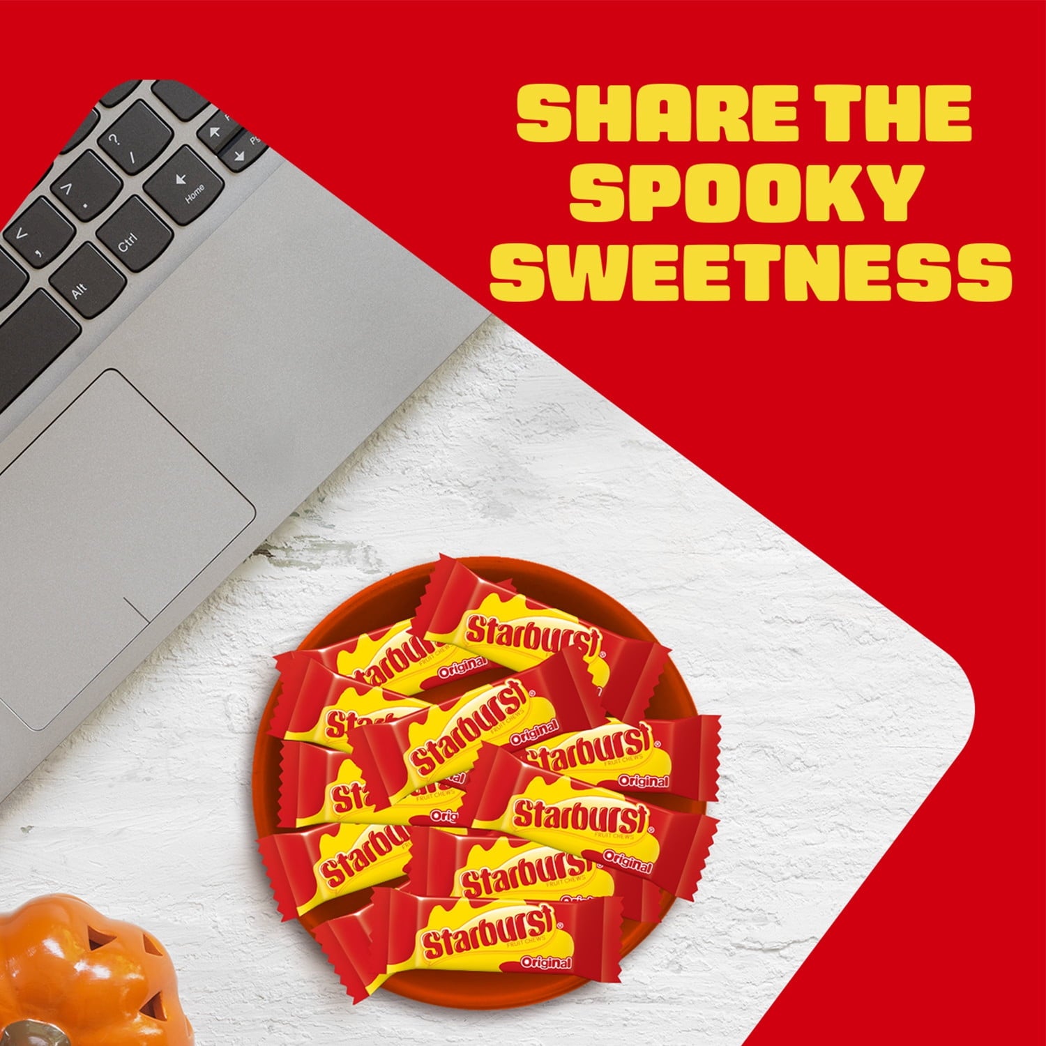 Starburst Original Fruit Chews Gluten Free Fun Size Halloween Candy - 9.17 oz Bag