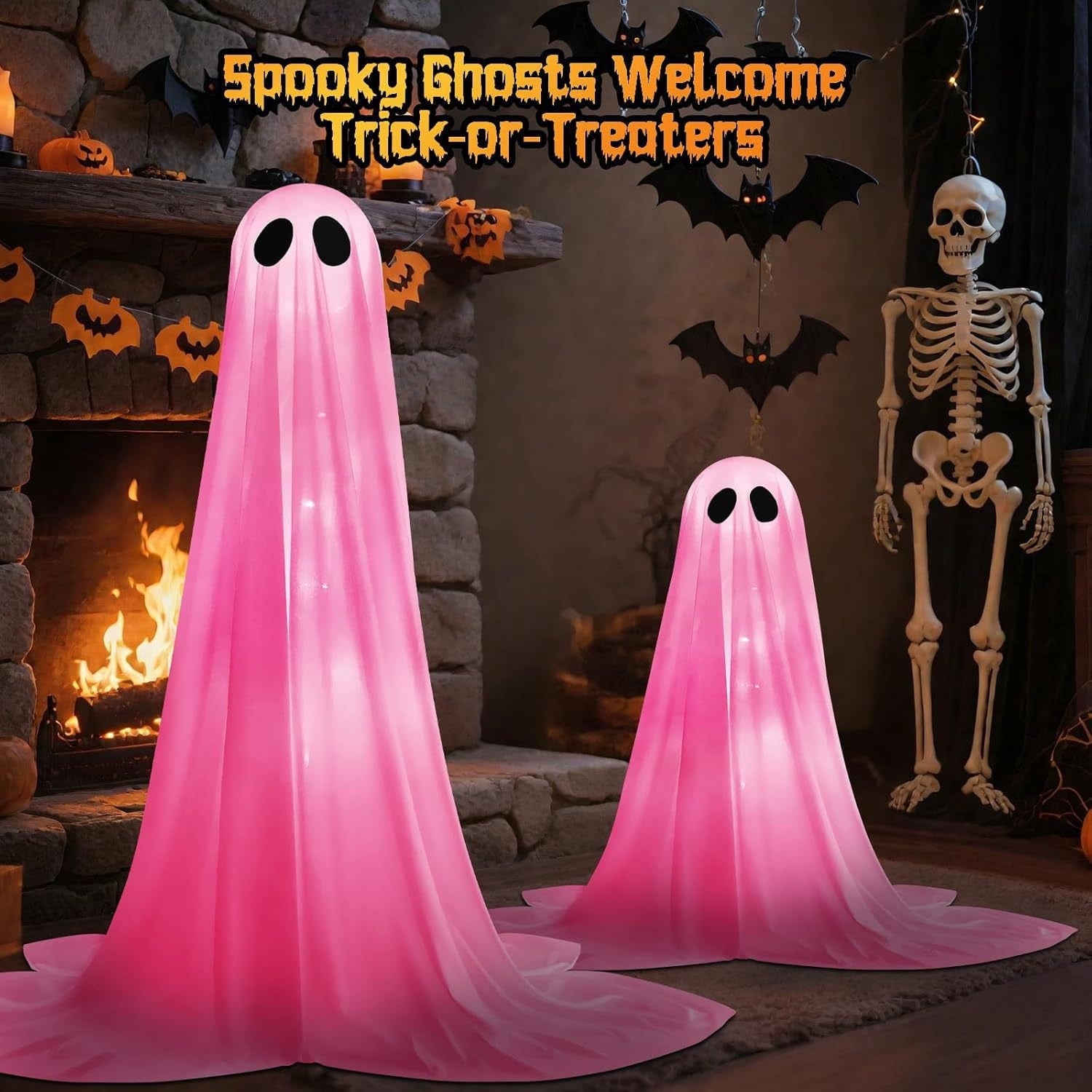 Skegnu Halloween Decorations Outdoor, Inflatable Ghost Halloween Decor Inflatable Ghost Halloween Decor