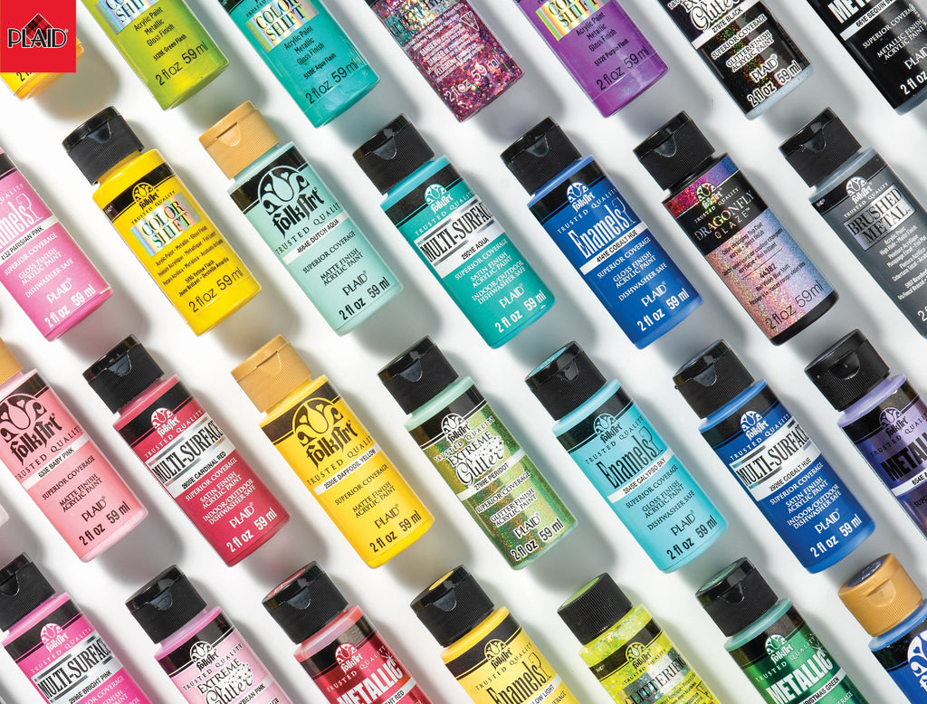 FolkArt 5211E Acrylic Craft Paint Set, Matte Finish, Classic, Set of 12, 24 fl oz